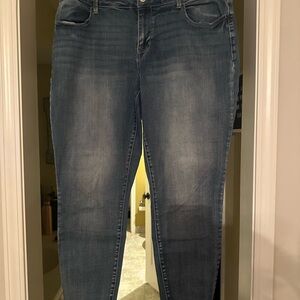 Maurices Blue Skinny Jeans with Vintage Charm